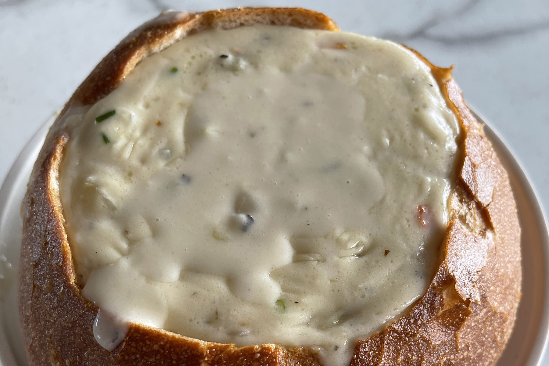 Clam Chowder Bread Bowl